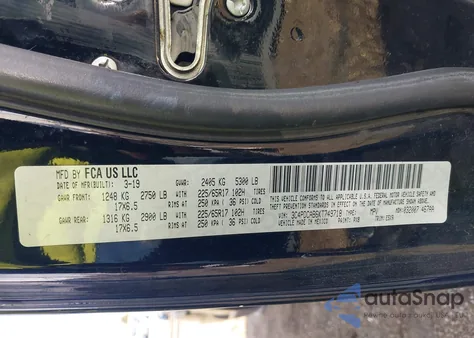 2019 Dodge Journey Se Value Package from USA, damaged, VIN 3C4PDCAB6KT749718